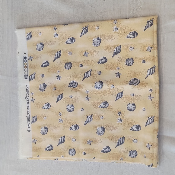 Longaberger Shell "Shoreline" Fabric - Picture 5 of 10